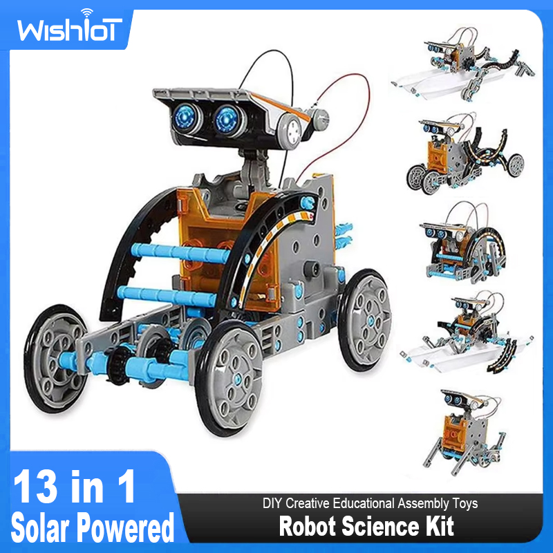Solar Powered Robot Kit 14 In 1 - 13 в 1, робот на солнечной
