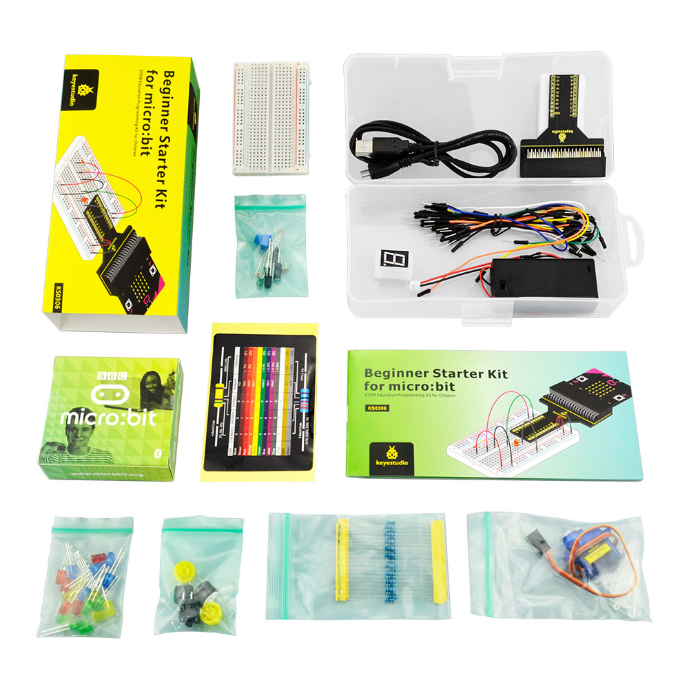 Micro Bit Stem Educational Starter Kit - Базовый/Начинающий микро-бит V2 от keyestudio, стартовый