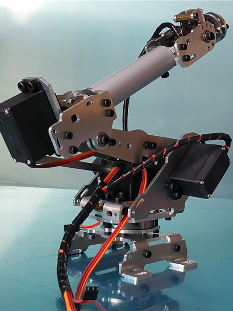 Programmable Robotic Arm Kit Arduino - 6-ффектная модель проекта роботизированной руки, металлические