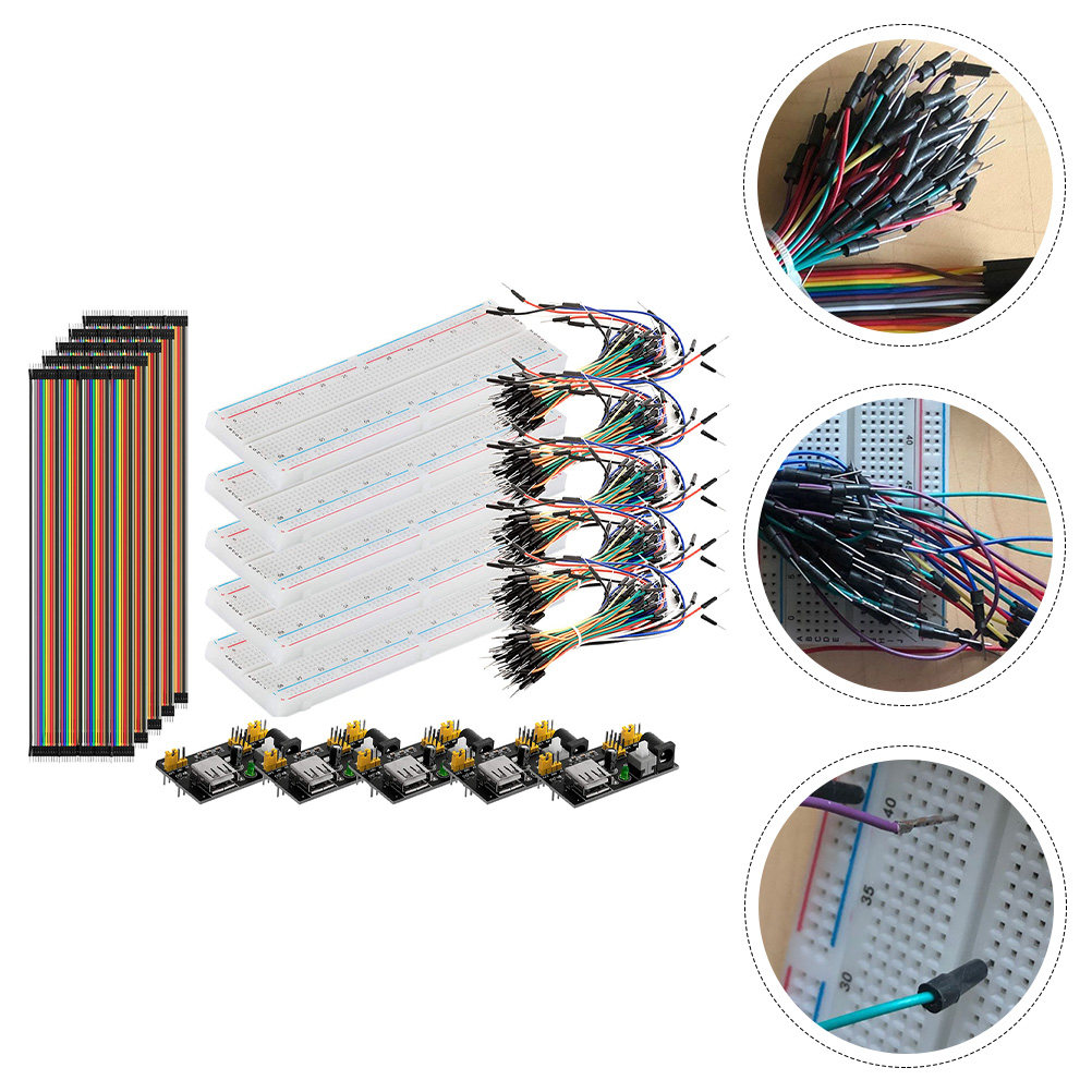 Breadboard Jumper Wires Power Supply Kit - Набор 830-точечной макетной платы включает модуль