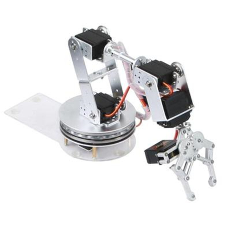 Programmable Robotic Arm Kit Arduino - Серебряный роботизированный манипулятор с 6 степенями