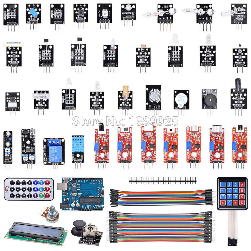 Arduino Sensor Kit 37 Modules Starter - Новинка: Новая плата R3 + 37