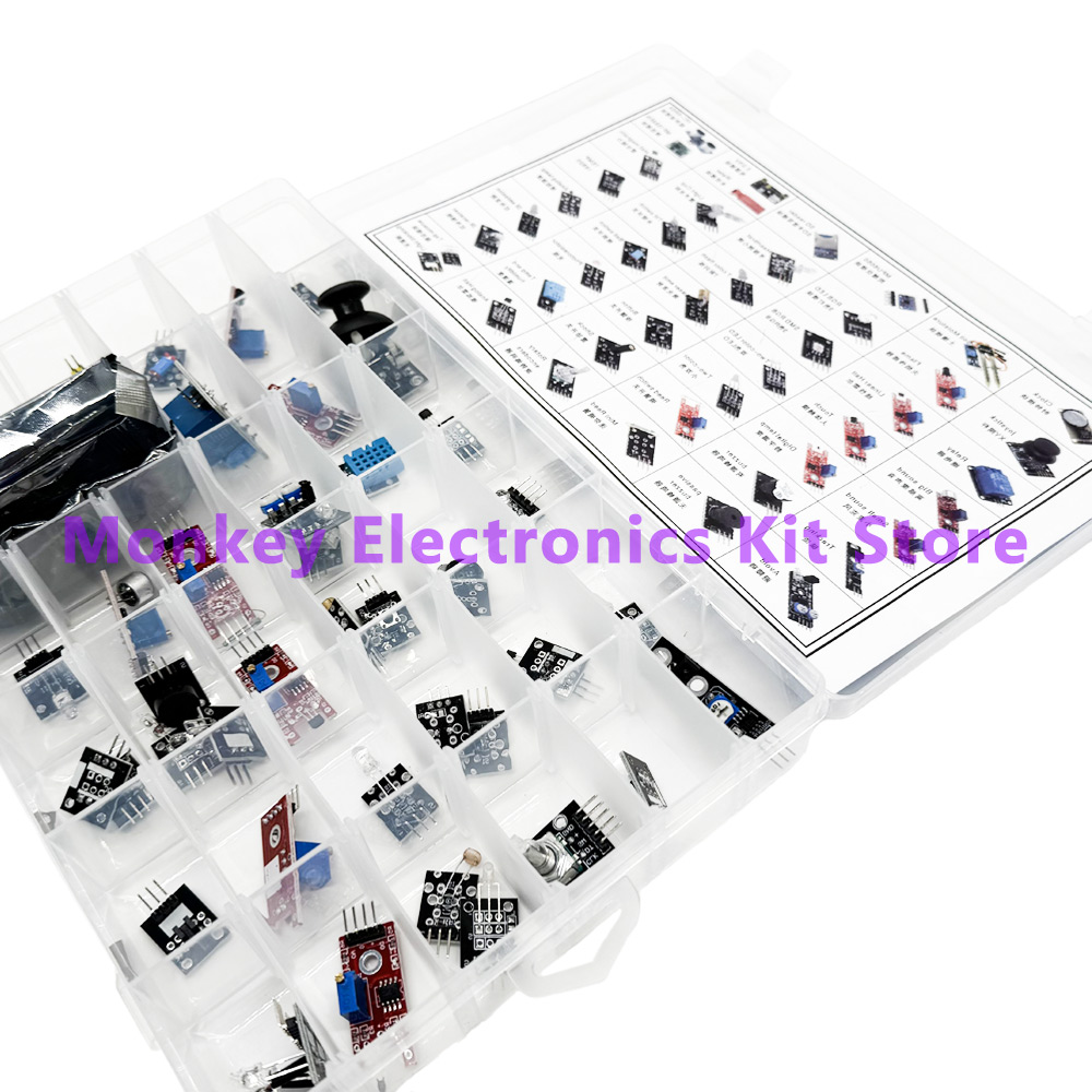 Arduino Sensor Kit 37 Modules Starter - Модули датчиков 45 в 1 и