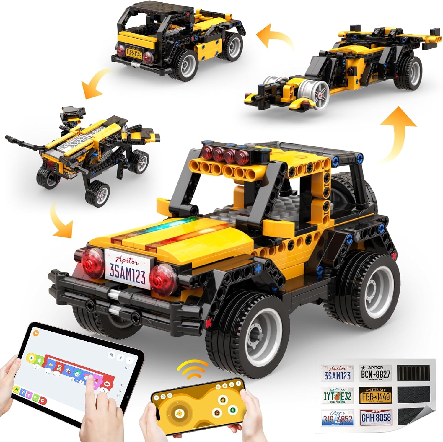 Stem Robot Building Kit Coding - Программируемый робот Apitor R для детей