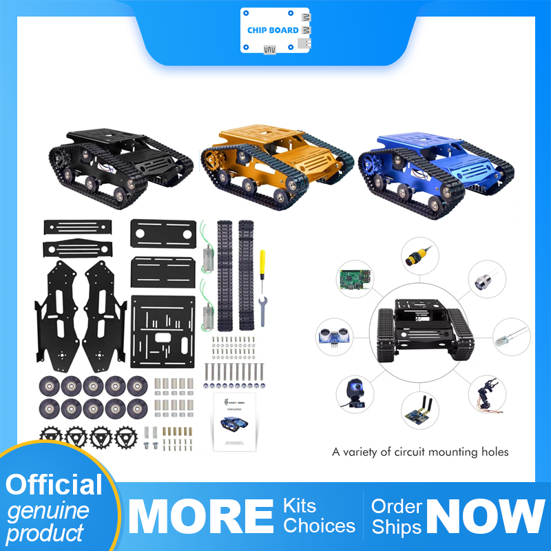 Raspberry Pi Robot Platform Tank Chassis - Комплект шасси автомобильного танка умного робота