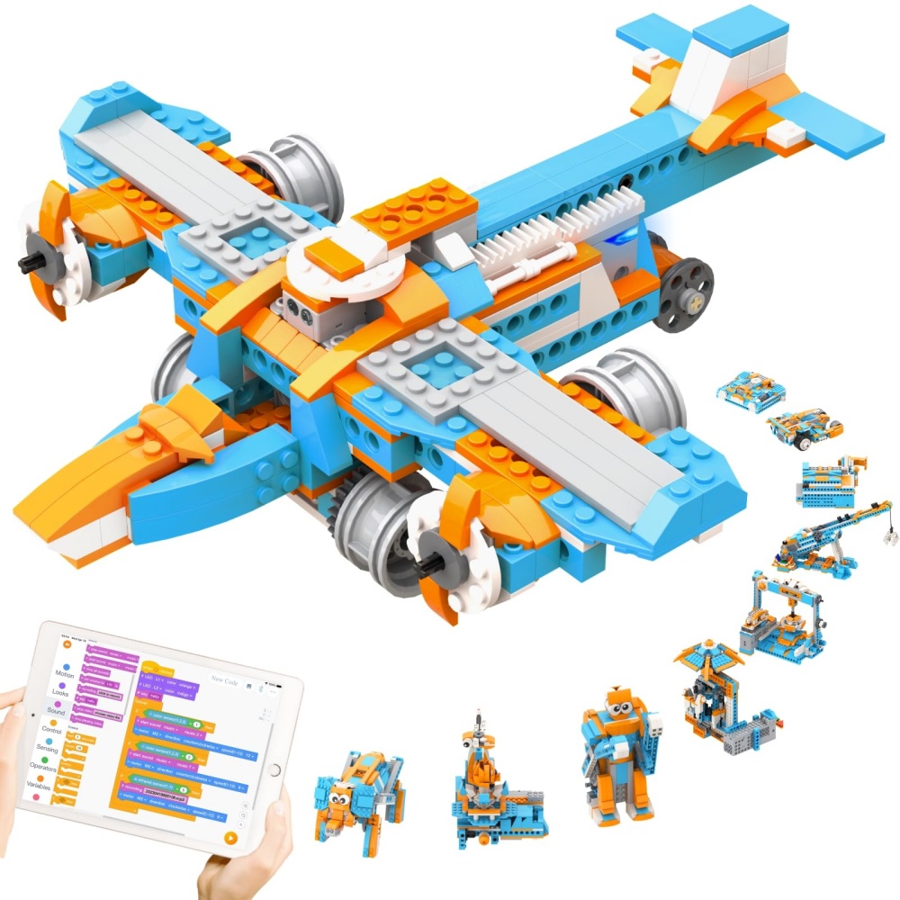 Stem Robot Building Kit Coding - Робот-конструктор Apitor S 10-в-1: программируемый набор