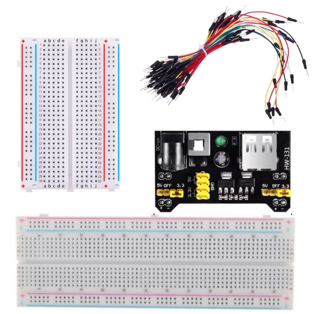 Breadboard Jumper Wires Power Supply Kit - Комплект модуля питания макетной платы MB-102,