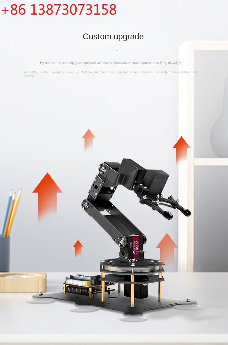 Programmable Robotic Arm Kit Arduino - 6-осевая роботизированная рука с металлическим захватом