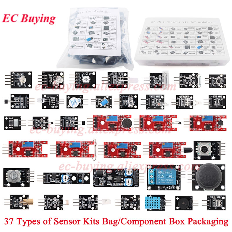 Набор из 37 сенсорных модулей  – обзор и цена Arduino Sensor Kit 37 Modules Starter