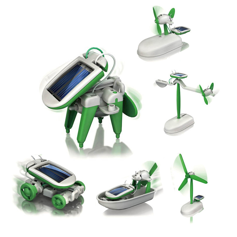 Набор «6 в 1»: робот на солнеч – обзор и цена Solar Powered Robot Kit 14 In 1