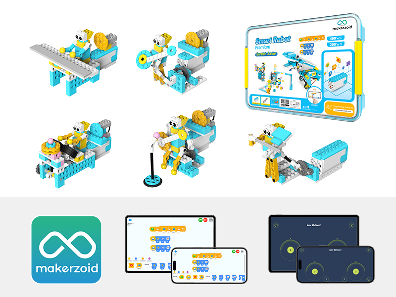 Обучающий STEM-набор для сборк – обзор и цена Stem Robot Building Kit Coding