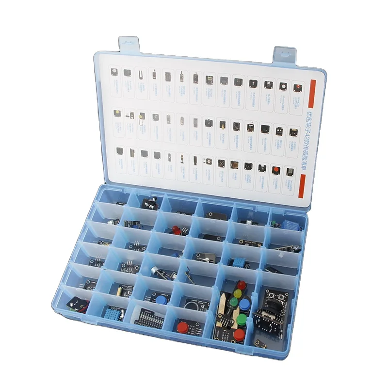 42 сенсорных модуля Ultimate S – обзор и цена Arduino Sensor Kit 37 Modules Starter