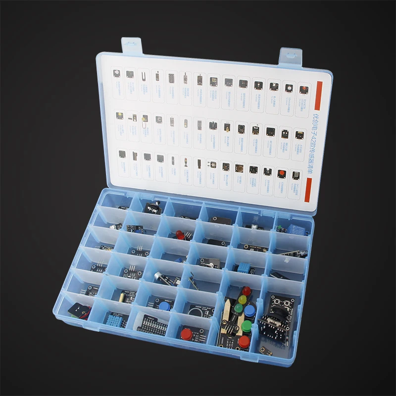 42 сенсорных модуля Ultimate S – обзор и цена Arduino Sensor Kit 37 Modules Starter