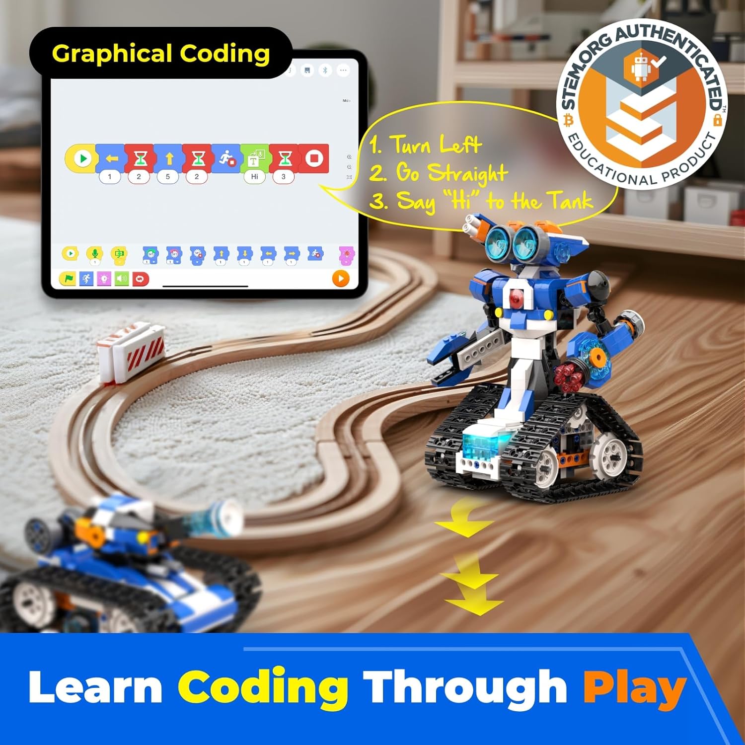 Усовершенствованный программир – обзор и цена Stem Robot Building Kit Coding