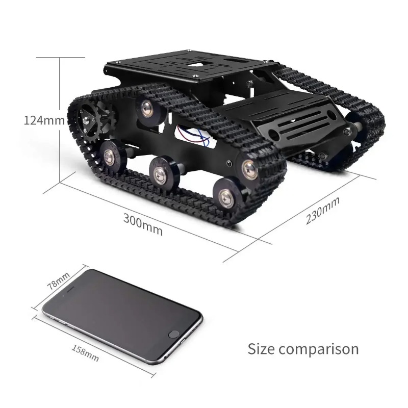 Умный робот, комплект шасси ав – обзор и цена Raspberry Pi Robot Platform Tank Chassis
