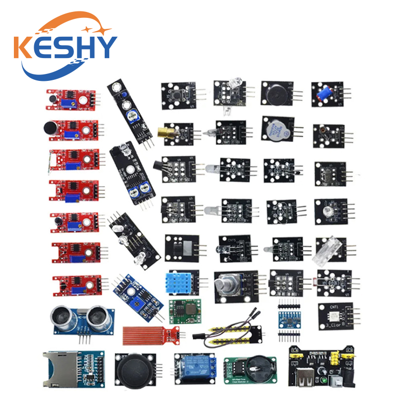 Модули датчиков 45 в 1, 16 вид – обзор и цена Arduino Sensor Kit 37 Modules Starter