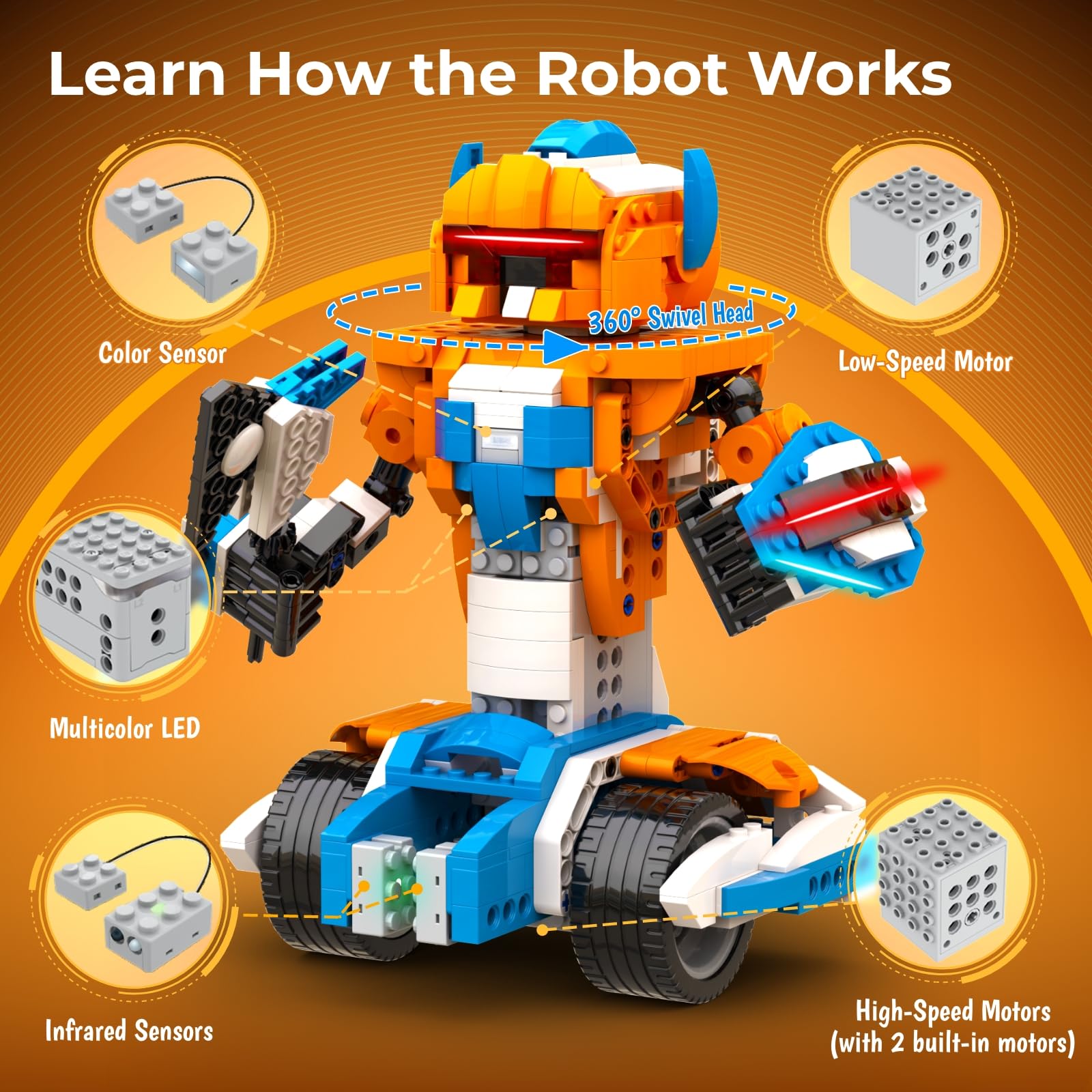 Набор для сборки робота Apitor – обзор и цена Stem Robot Building Kit Coding