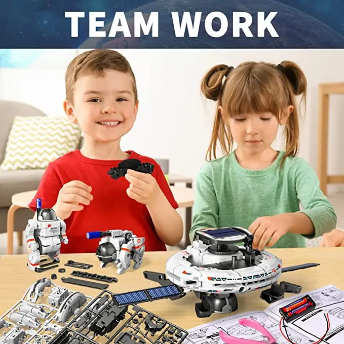 12 в 1, научный эксперимент, с – обзор и цена Solar Powered Robot Kit 14 In 1