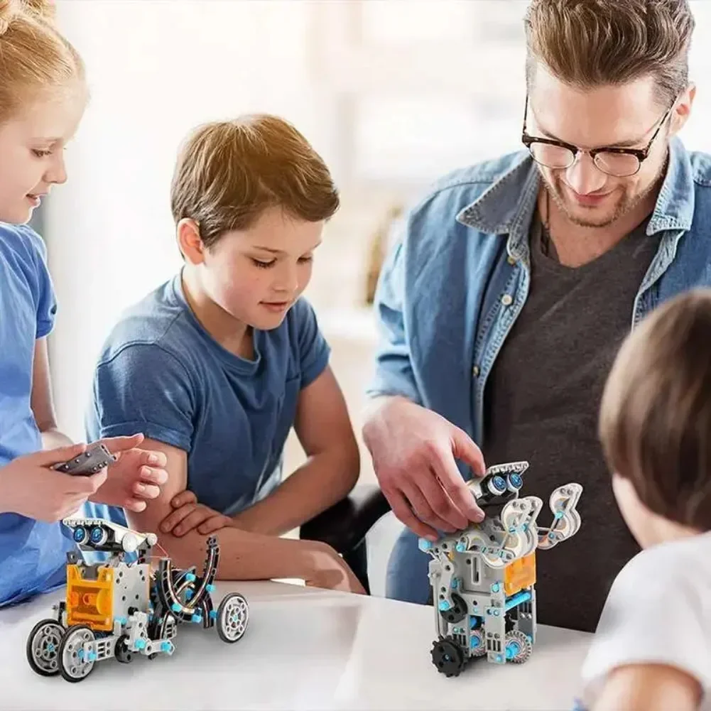 Набор STEM 13 в 1: Робот на со – обзор и цена Solar Powered Robot Kit 14 In 1