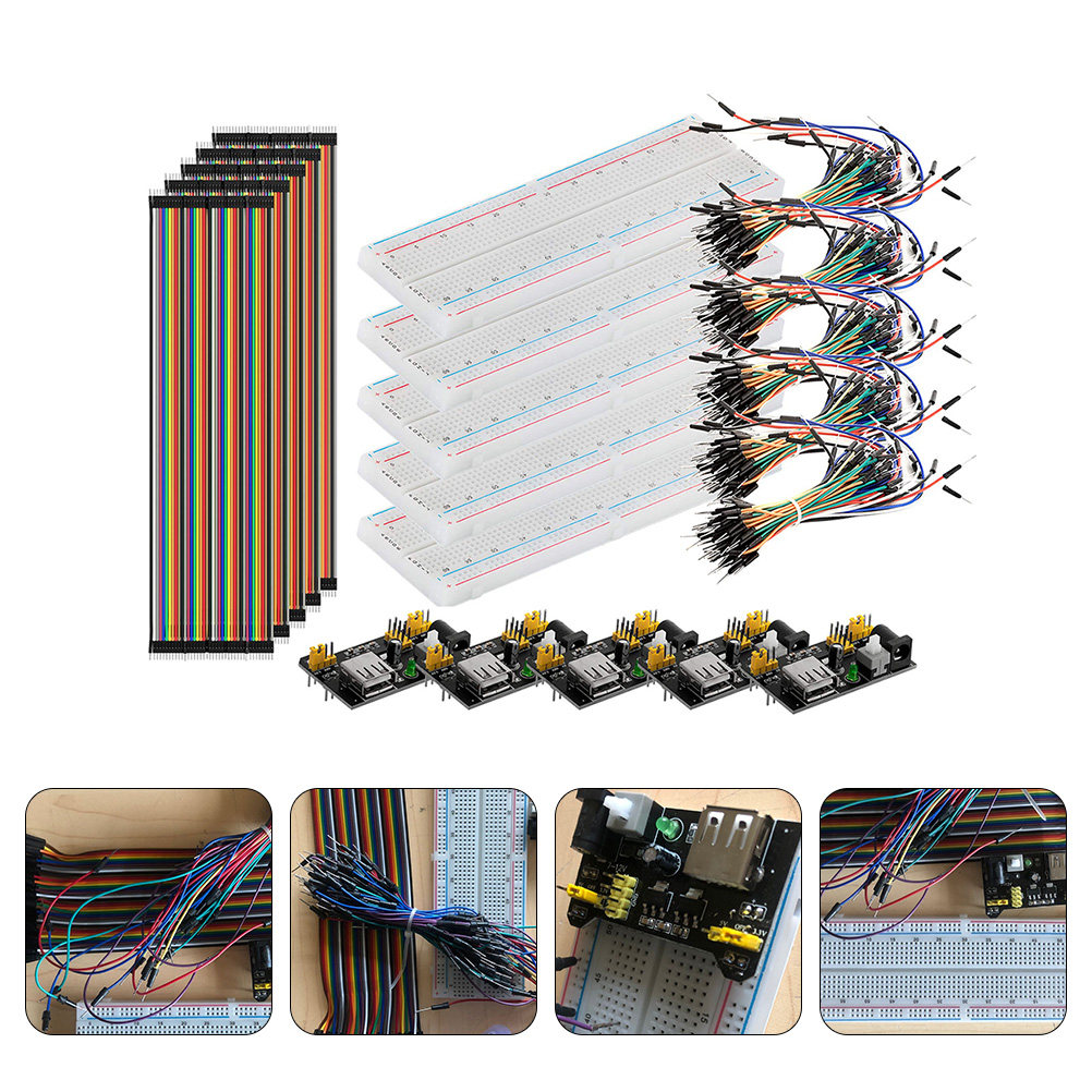 Набор для начинающих с макетно – обзор и цена Breadboard Jumper Wires Power Supply Kit