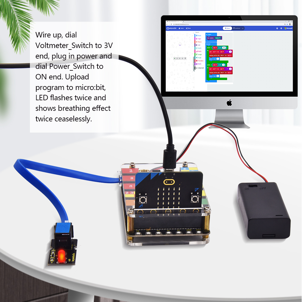 Keyestudio EASY PLUG Super Sta – обзор и цена Micro Bit Stem Educational Starter Kit