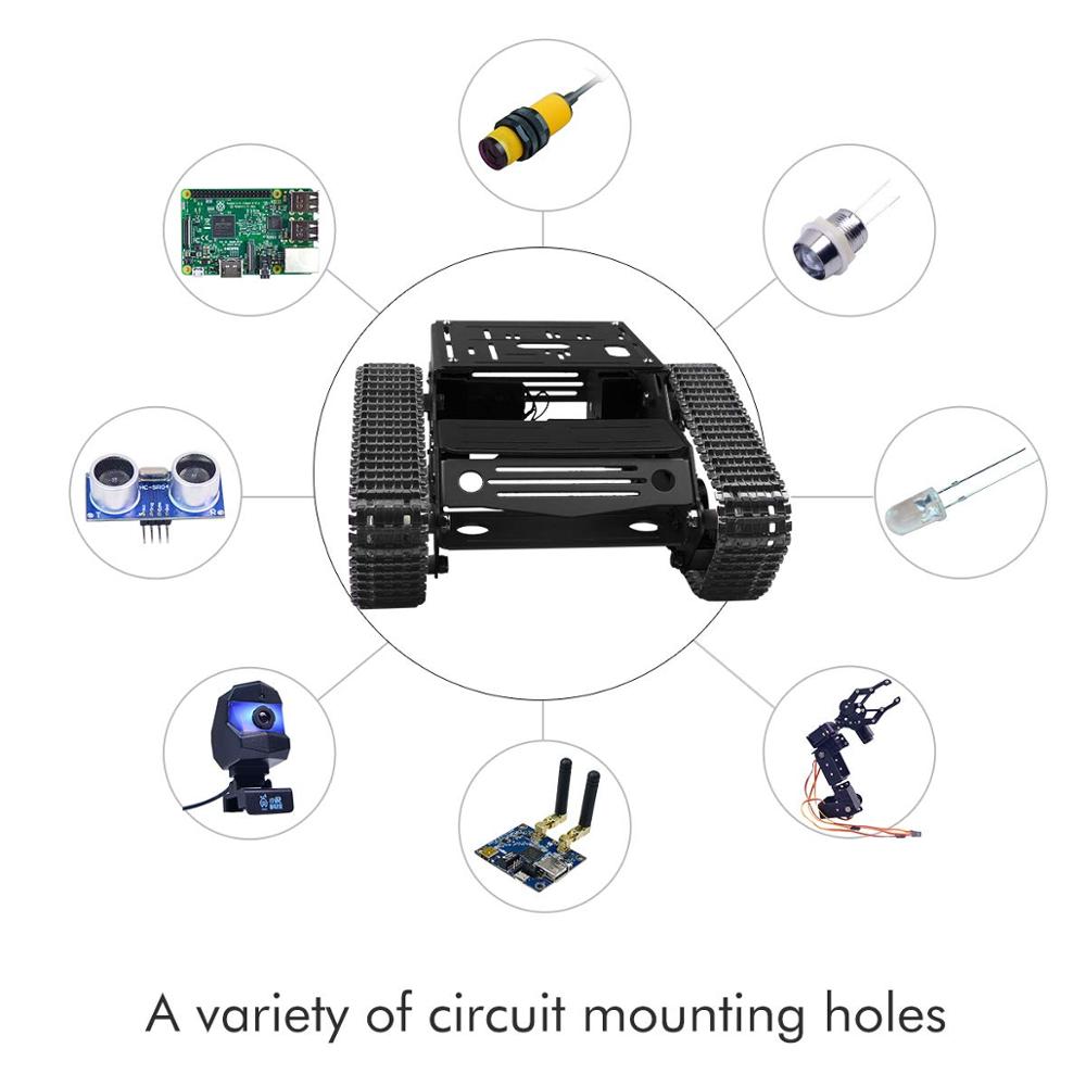 Умный робот, комплект шасси ав – обзор и цена Raspberry Pi Robot Platform Tank Chassis