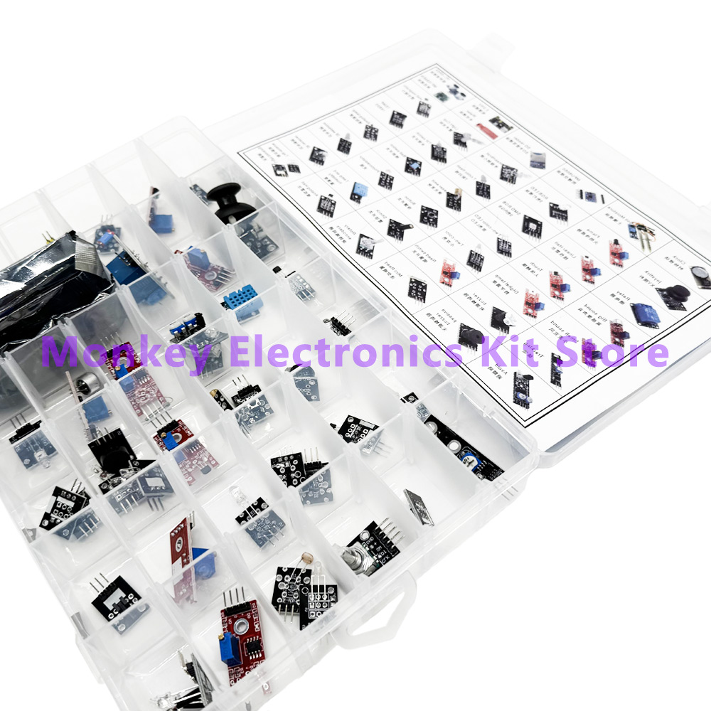 Стартовый комплект из 45 видов – обзор и цена Arduino Sensor Kit 37 Modules Starter