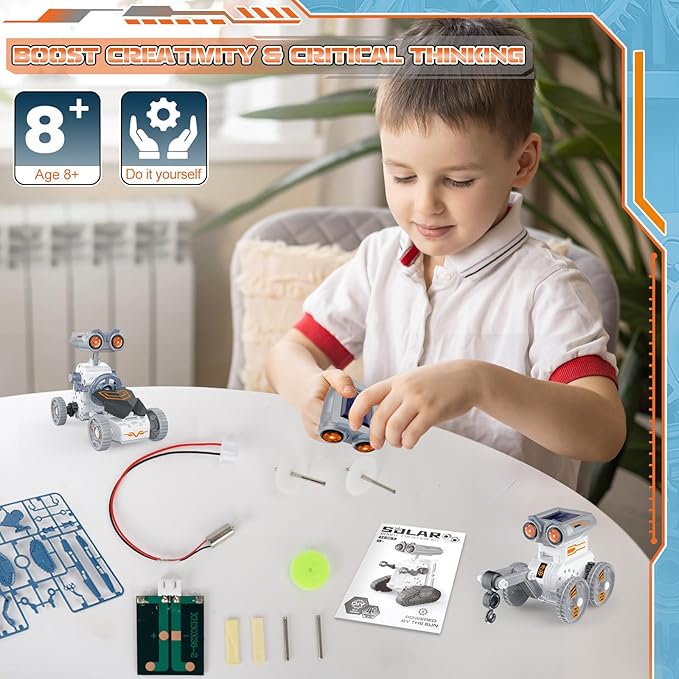 Набор для сборки солнечного ро – обзор и цена Solar Powered Robot Kit 14 In 1