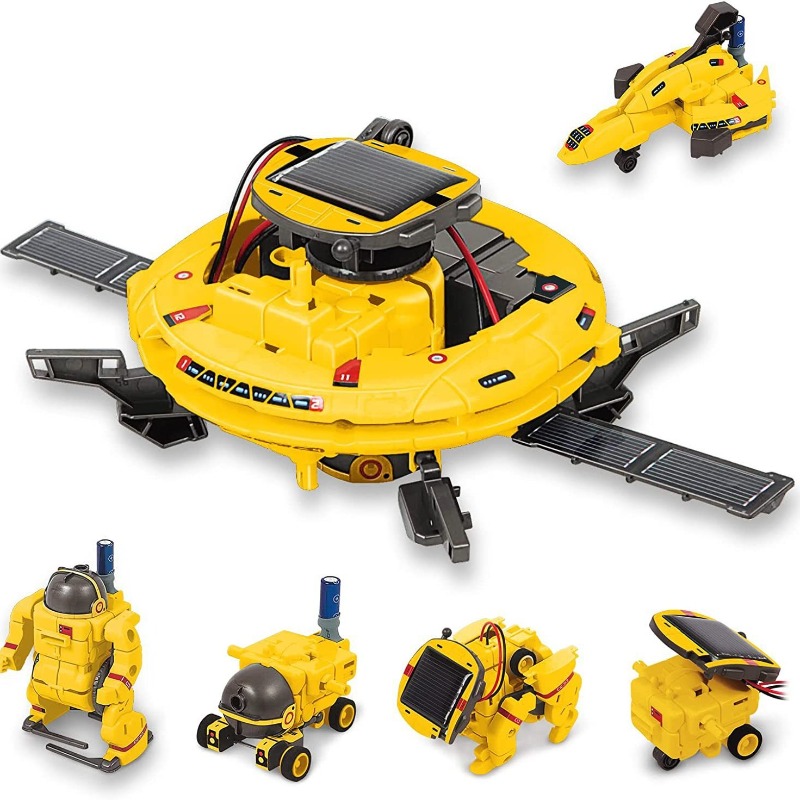 6-в-1 комплект робота STEM на  – обзор и цена Solar Powered Robot Kit 14 In 1