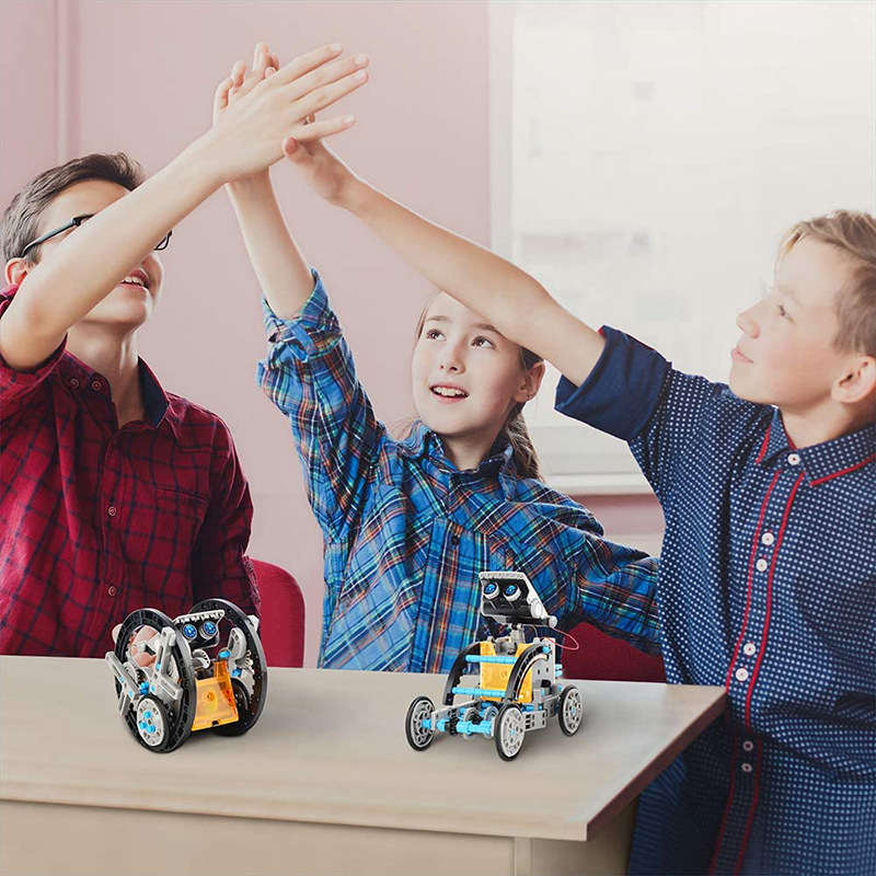 13 в 1, научный эксперимент, с – обзор и цена Solar Powered Robot Kit 14 In 1