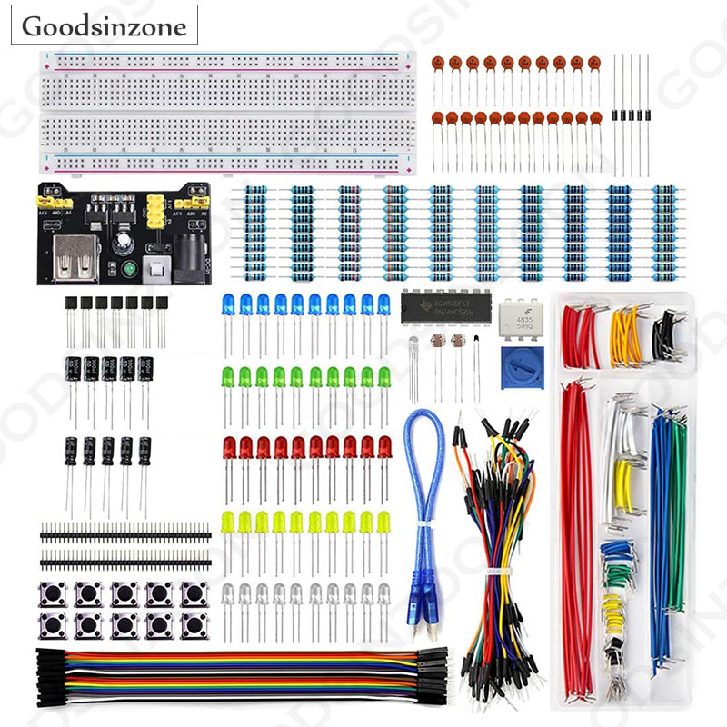 Стартовый комплект электроники – обзор и цена Breadboard Jumper Wires Power Supply Kit