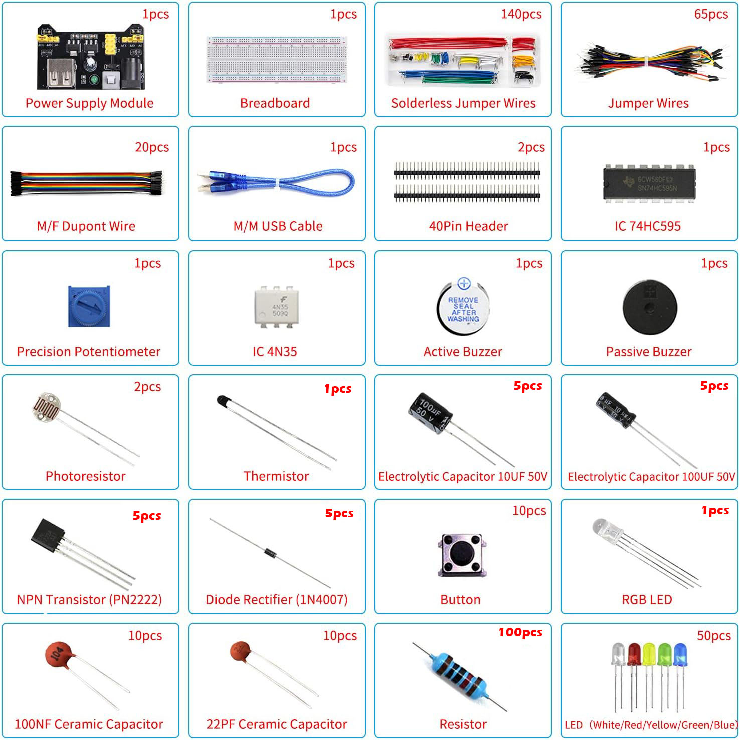 Стартовый комплект электроники – обзор и цена Breadboard Jumper Wires Power Supply Kit
