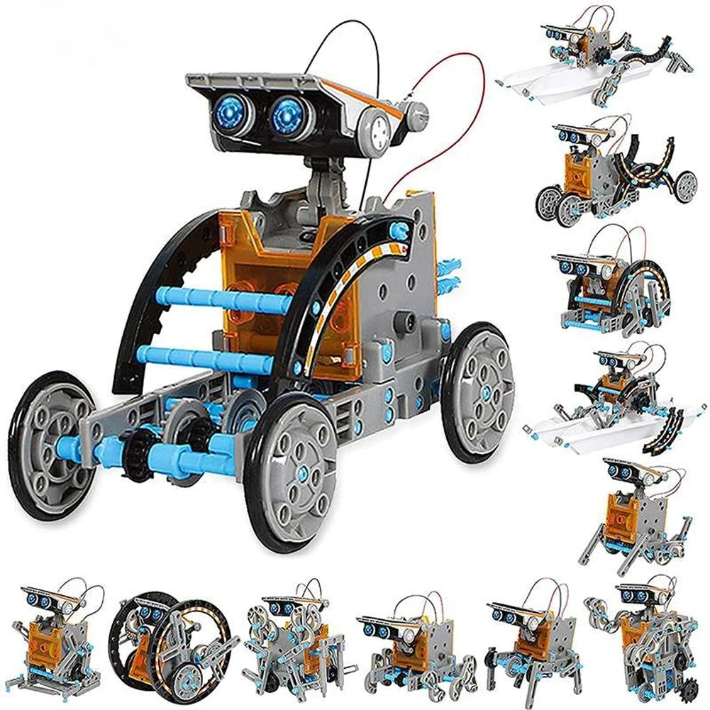 Набор для сборки робота на сол – обзор и цена Solar Powered Robot Kit 14 In 1