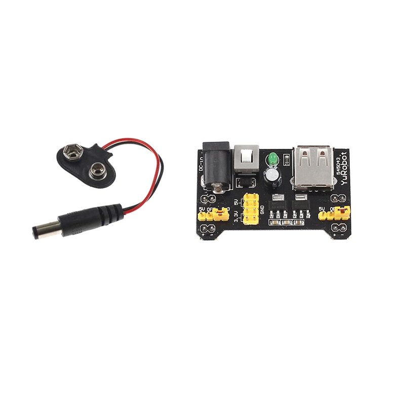 Модуль питания макетной платы  – обзор и цена Breadboard Jumper Wires Power Supply Kit