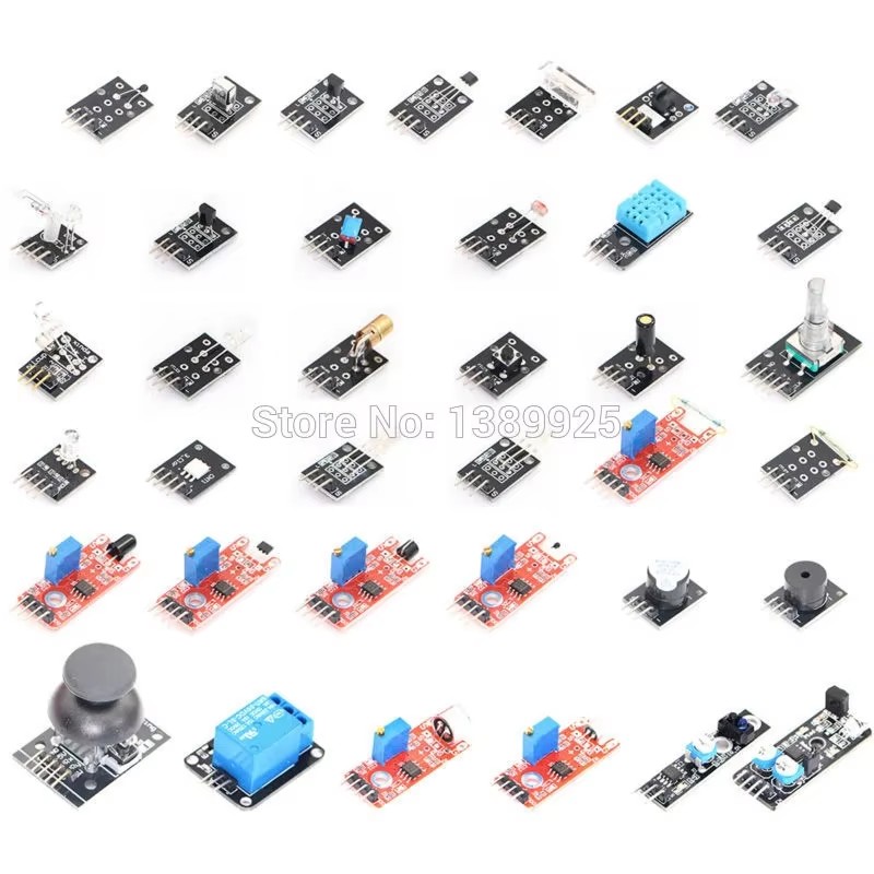 Новинка: Новая плата R3 + 37 м – обзор и цена Arduino Sensor Kit 37 Modules Starter