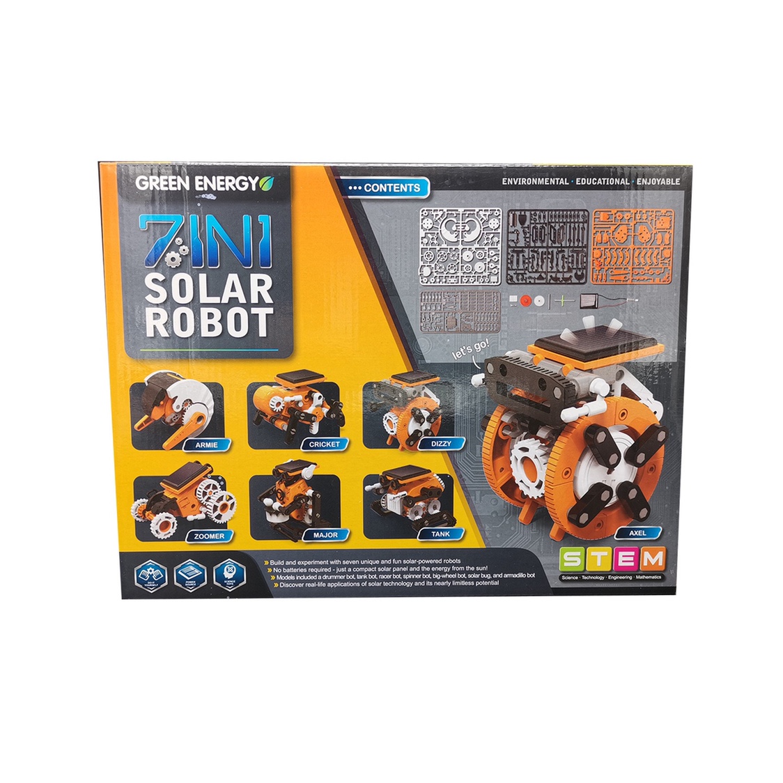 Набор для сборки робота 7 в 1: – обзор и цена Solar Powered Robot Kit 14 In 1