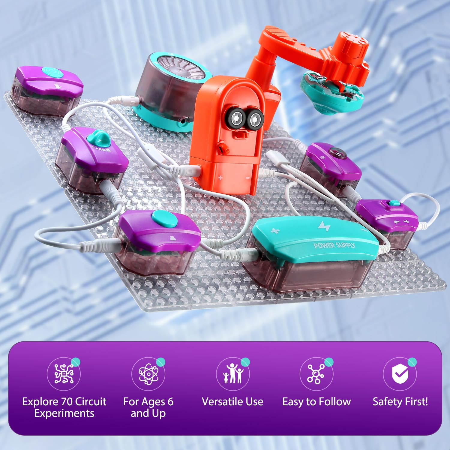 STEM набор для научных экспери – обзор и цена Electronic Building Blocks Stem Kit