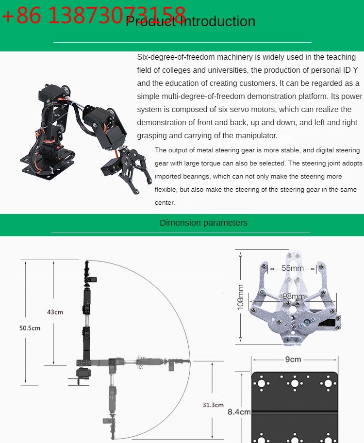 Робот-манипулятор Sliver 6 DOF – обзор и цена Programmable Robotic Arm Kit Arduino