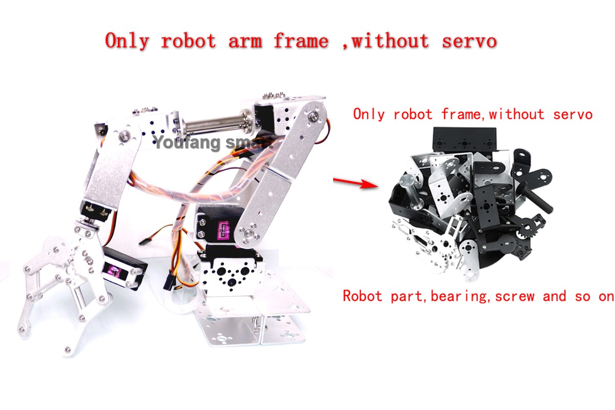 Робот-манипулятор Sliver 6 DOF – обзор и цена Programmable Robotic Arm Kit Arduino