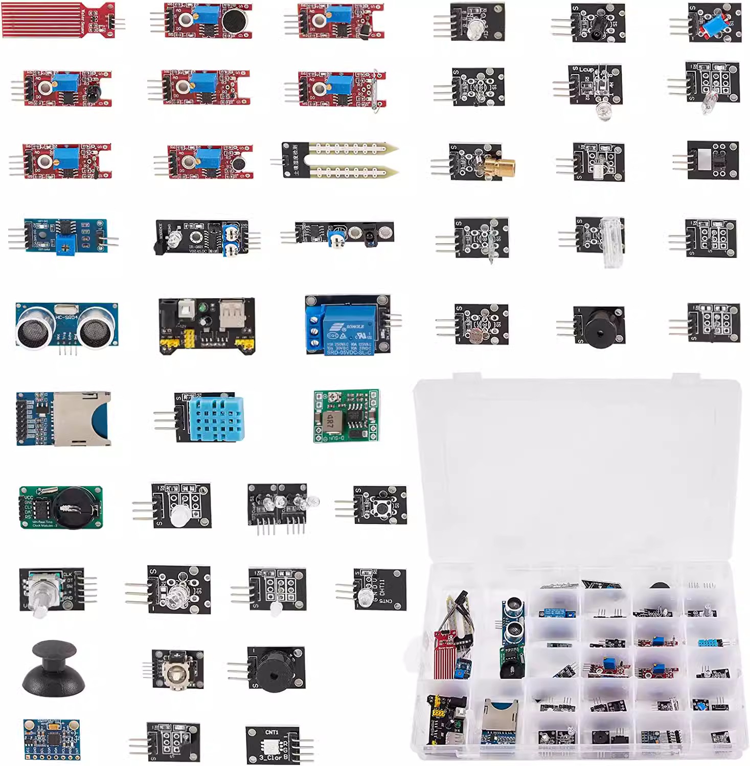 Набор из 45 сенсорных модулей  – обзор и цена Arduino Sensor Kit 37 Modules Starter