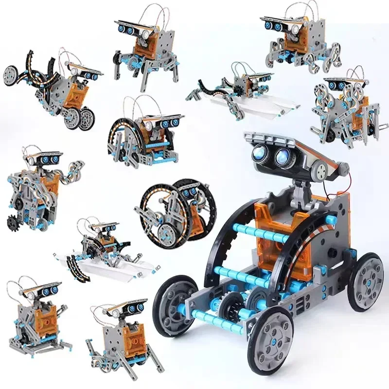 Наборы для сборки солнечных ро – обзор и цена Solar Powered Robot Kit 14 In 1