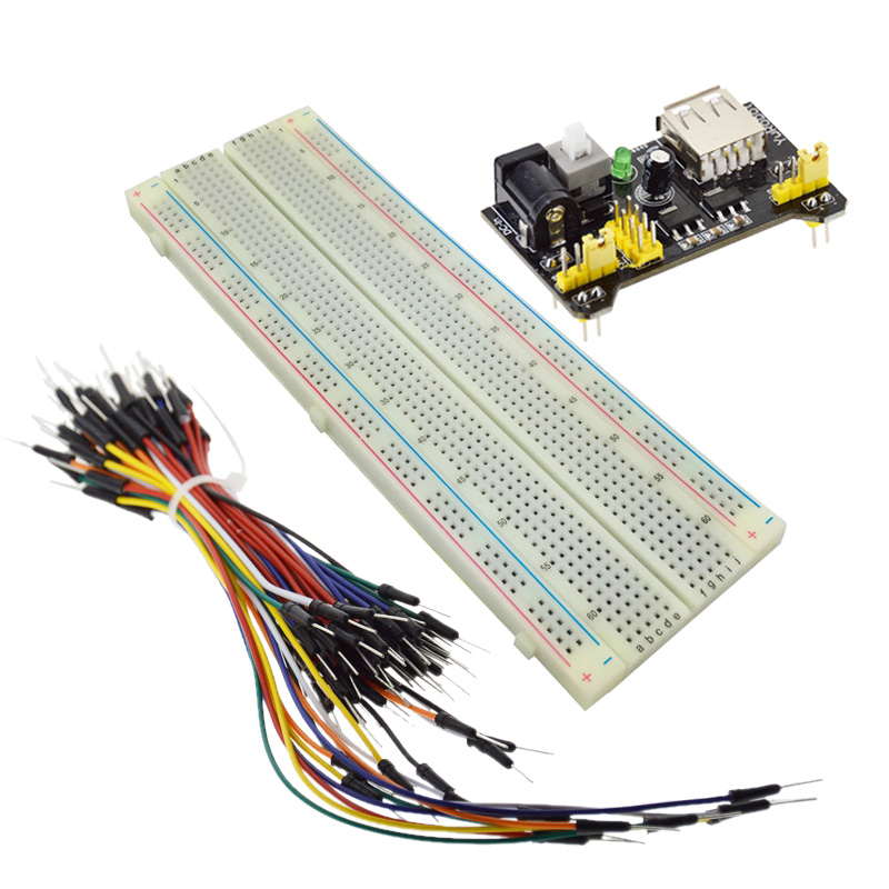 Набор для макетирования LIZAO  – обзор и цена Breadboard Jumper Wires Power Supply Kit