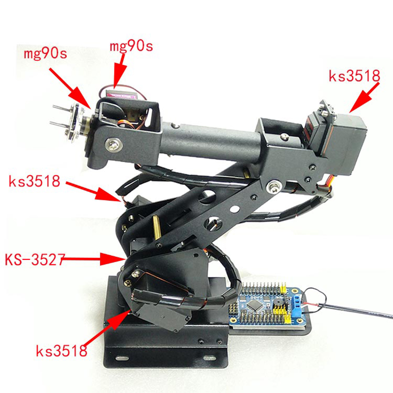 6-дюймовая промышленная роботи – обзор и цена Programmable Robotic Arm Kit Arduino