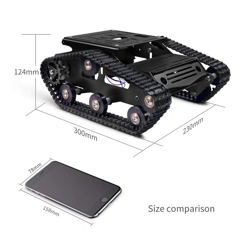 Умный робот-танк: шасси из алю – обзор и цена Raspberry Pi Robot Platform Tank Chassis