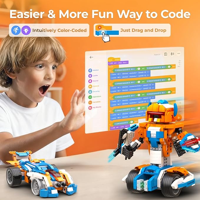 Набор для сборки робота Apitor – обзор и цена Stem Robot Building Kit Coding