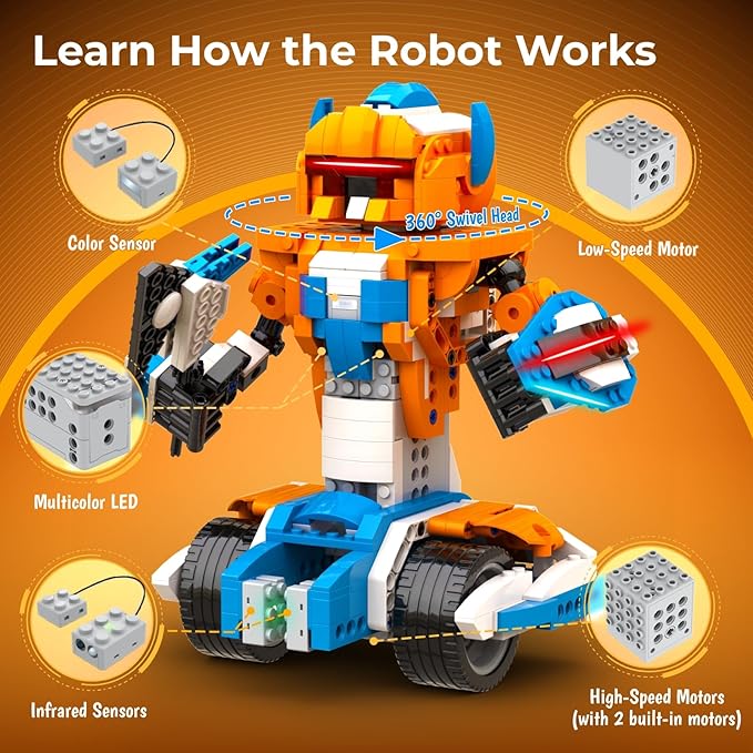 Набор для сборки робота Apitor – обзор и цена Stem Robot Building Kit Coding